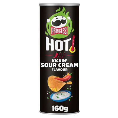 Pringles Hot Kickin’ Sour Cream flavour 160g - Thumbnail 2