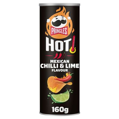 Pringles Hot Mexican Chilli & Lime Sharing Crisps 160g - Thumbnail 2