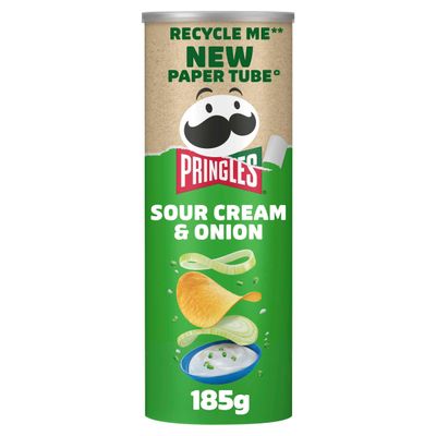 Pringles Sour Cream & Onion Sharing Crisps 185g - Thumbnail 2