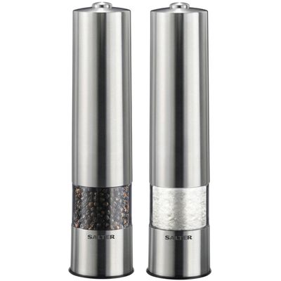 Salter Electronic Mill Set - Silver