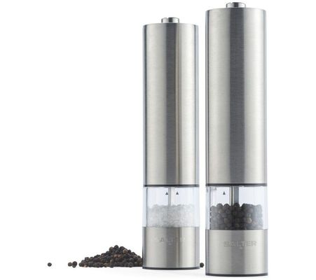 Salter Electronic Mill Set - Silver - Thumbnail 2