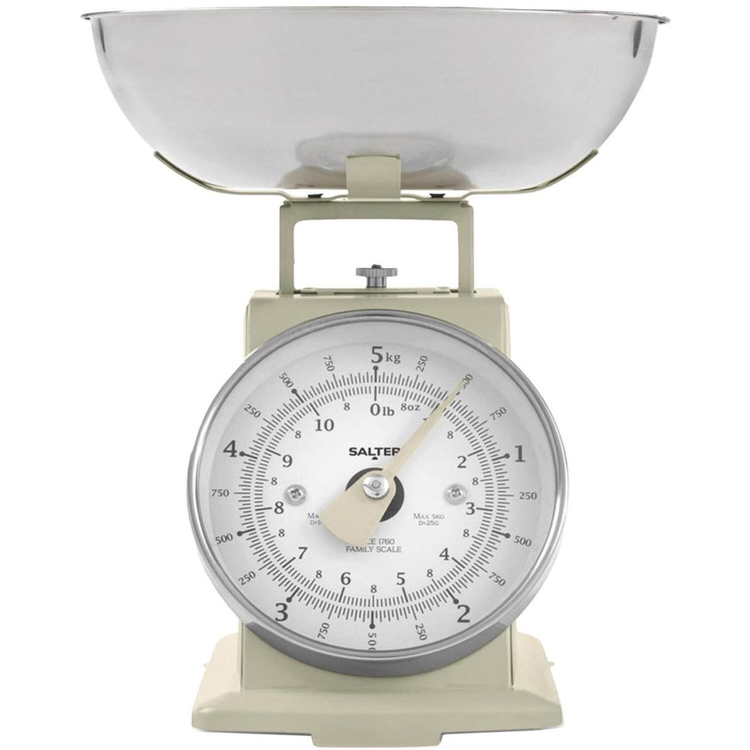 SALTER SA00562CFEU12 Timeless Mechanical Kitchen Scale - Cream, Cream - Image 1