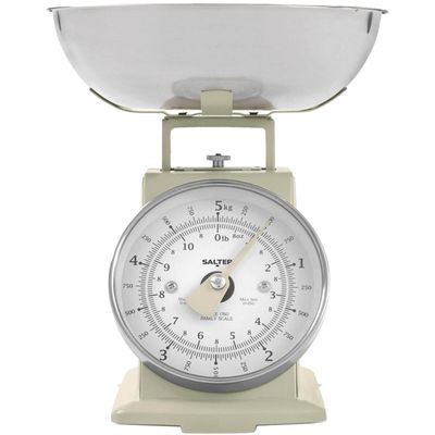 SALTER SA00562CFEU12 Timeless Mechanical Kitchen Scale - Cream, Cream