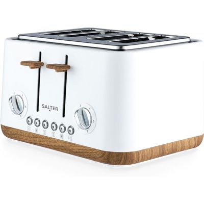 SALTER Toronto EK5823WHT 4-Slice Toaster - White, White
