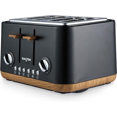 SALTER Toronto EK5823BLK 4-Slice Toaster - Black, Black