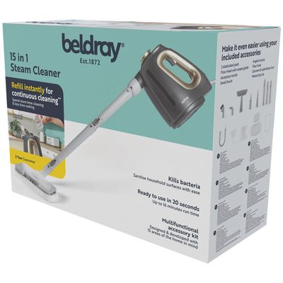 BELDRAY BEL01987 Handheld Steam Cleaner - Titanium, Silver/Grey