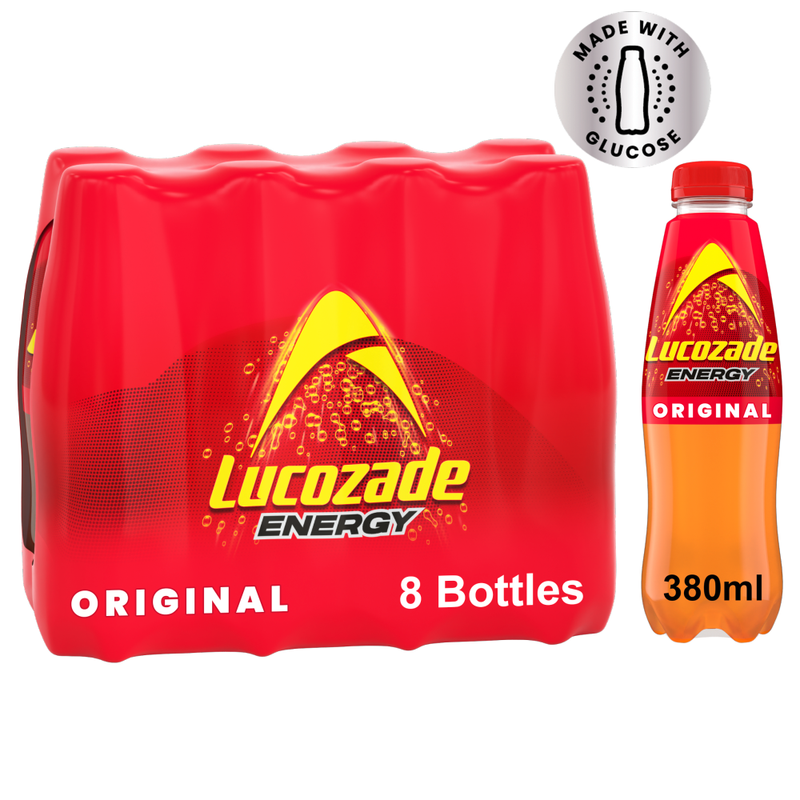 Lucozade Energy Original 8 x 380ml Multipack - Image 1