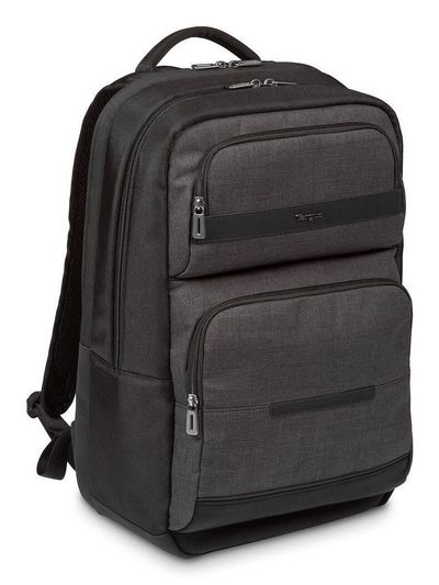 Targus CitySmart backpack Casual backpack Black Grey Faux leather Polyurethane (PU) - Thumbnail 2