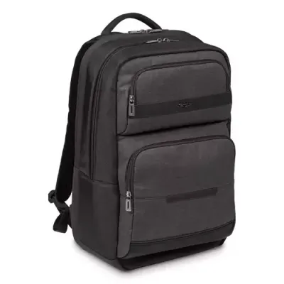 Targus CitySmart backpack Casual backpack Black Grey Faux leather Polyurethane (PU)