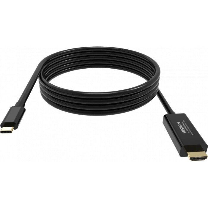 2 m USB C to DisplayPort cable -8k at 60 hz - USB C 3.2 (m) to DP 1.4 (m) - outer diameter 4.5 mm - 32 awg - black - Image 1