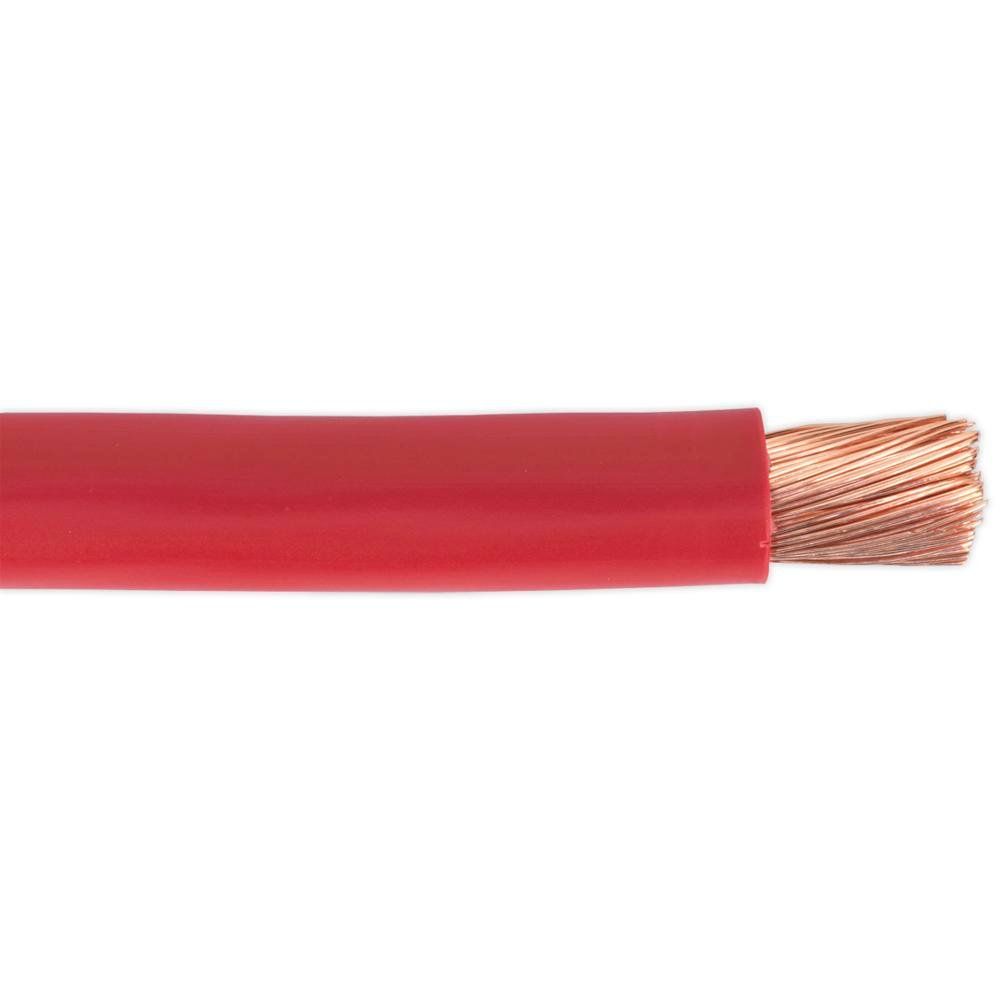 Sealey AC40SQRE Automotive Starter Cable 315/0.40Mm 40Mm² 300A 10M Red - Image 1