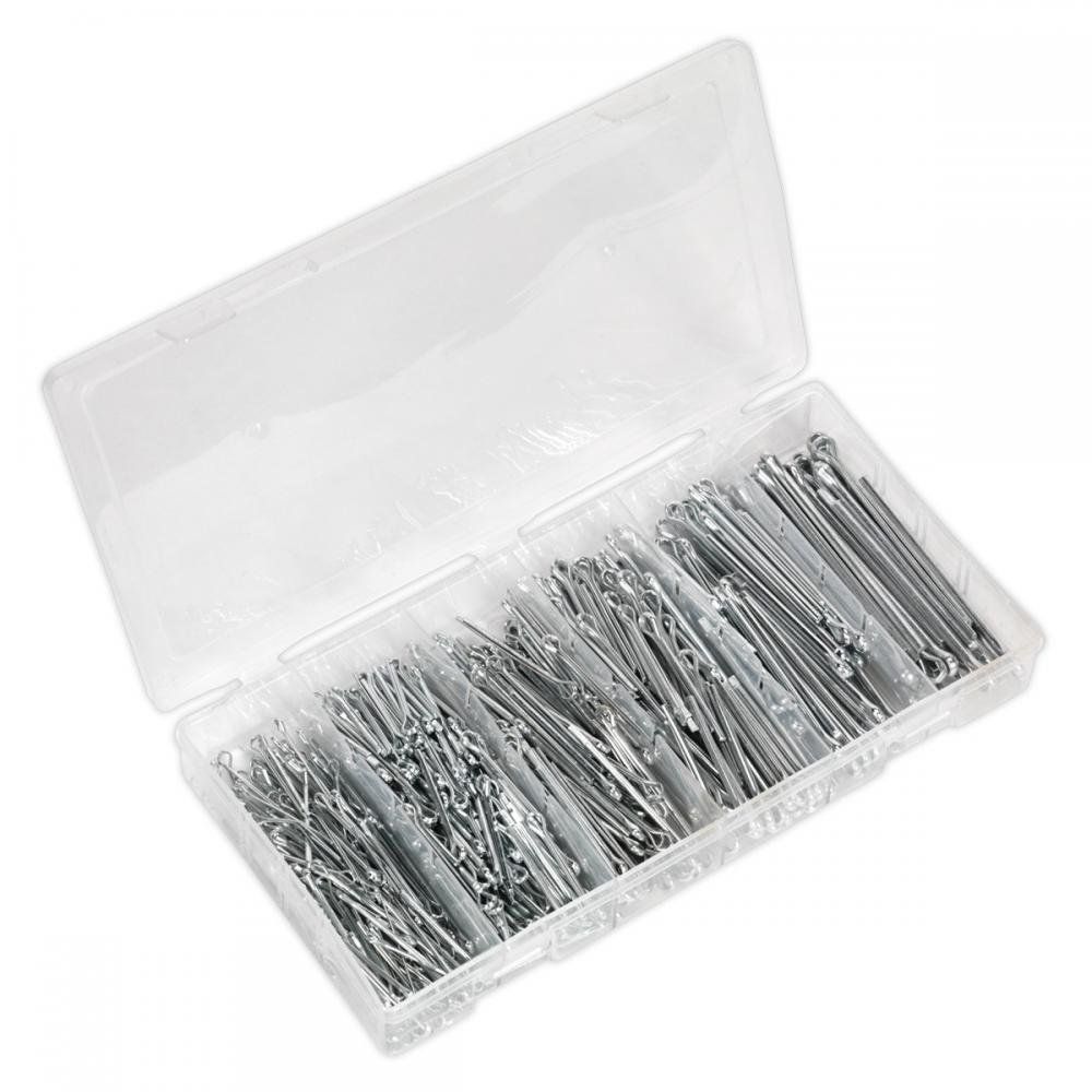 Sealey 555 Piece Small Split Pin Assortment Metric and Imperial - Image 1