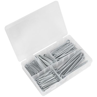 Sealey AB003SP Split Pin Assortment 230Pc Large Sizes Metric & Imperial