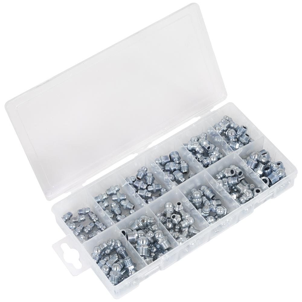 Sealey AB008GN Grease Nipple Assortment 115Pc - Metric - Image 1