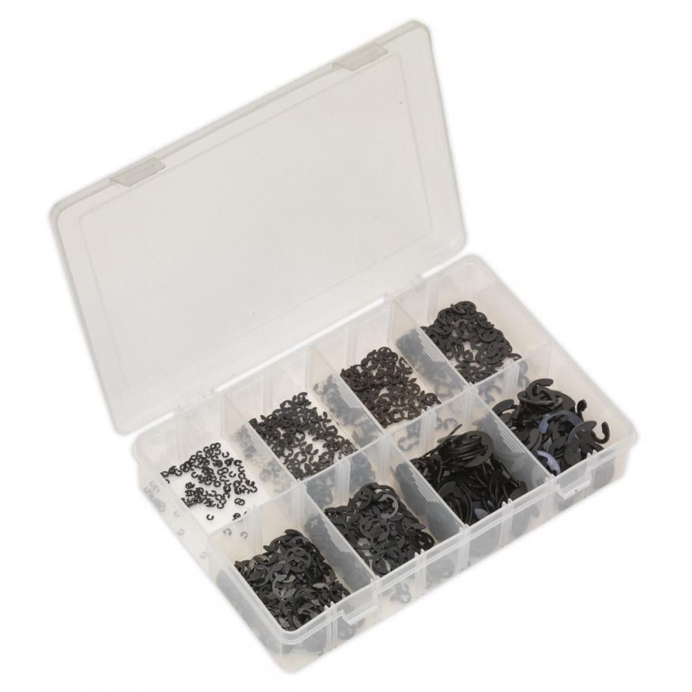 Sealey 800 Piece E Clip Retainer Assortment - Image 1