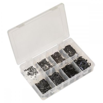 Sealey 800 Piece E Clip Retainer Assortment