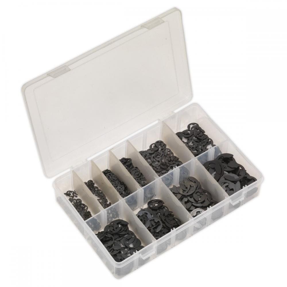 Sealey 800 Piece E Clip Retainer Assortment - Image 1