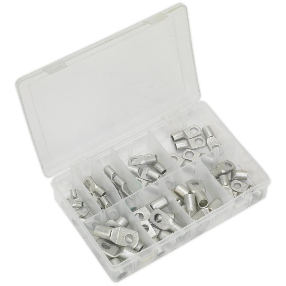 Sealey AB016CT Copper Lug Terminal Assortment 52Pc - Image 1