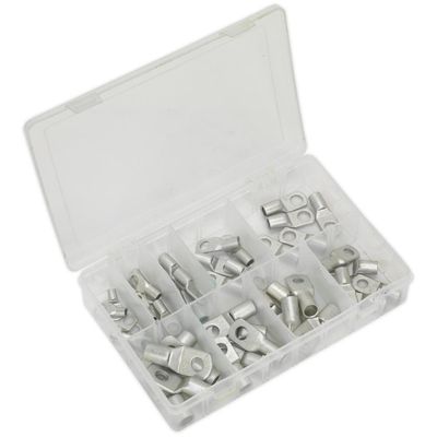 Sealey AB016CT Copper Lug Terminal Assortment 52Pc
