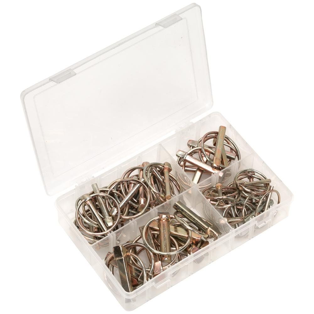 Sealey AB022LP Linch Pin Assortment 50Pc Metric - Image 1