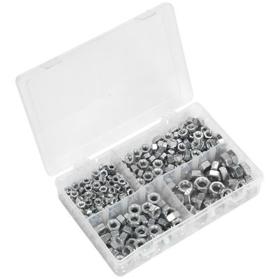 Sealey AB029SN Steel Nut Assortment 320Pc 1/4in-1/2inUnf