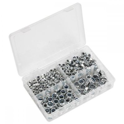 Sealey 300 Piece Nylon Lock Nut Assortment Metric