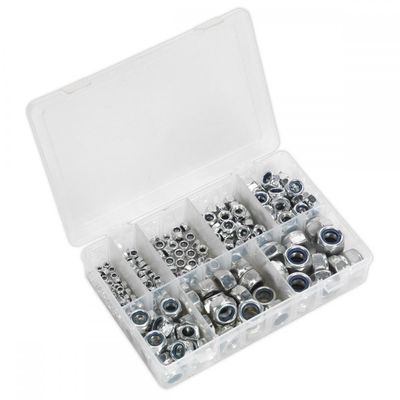 Sealey 255 Piece Nylon Lock Nut Assortment Metric
