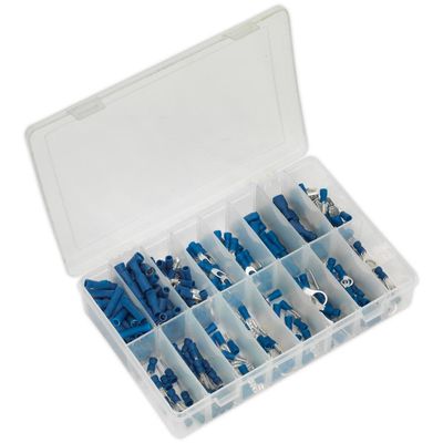 Sealey AB040BT Crimp Terminal Assortment 280Pc Blue