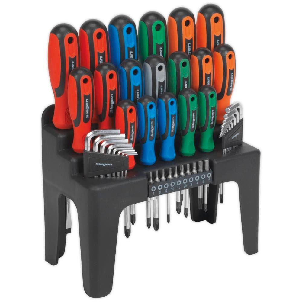 Siegen S01090 44 Piece Screwdriver and Hex Key Set - Image 1