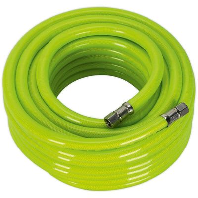 Sealey AHFC1538 Air Hose High-Visibility 15M X Ø10Mm With 1/4inBsp Unions
