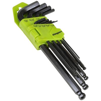 Siegen Ball-End Hex Key Set 9Pc Long Imperial | S01098 | Euro Car Parts - Thumbnail 2