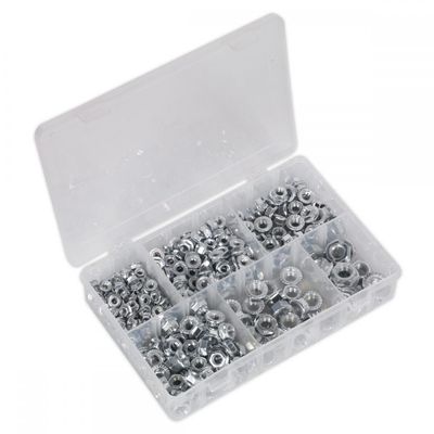 Sealey 390 Piece Serrated Flange Nut Assortment Metric