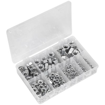 Sealey AB046SN Steel Nut Assortment 255Pc M4-M16 Metric