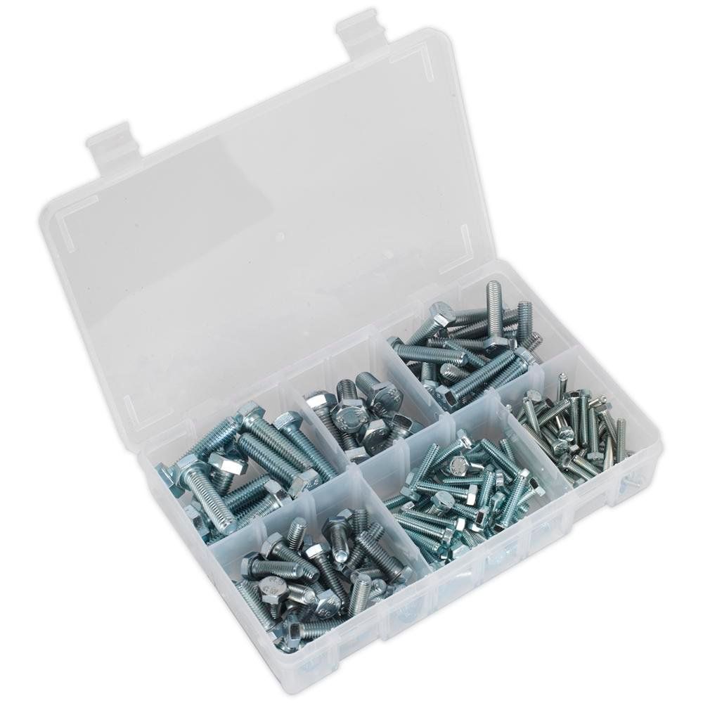 Sealey AB048SS Setscrew Assortment 150Pc Metric M5-M10 High Tensile - Image 1