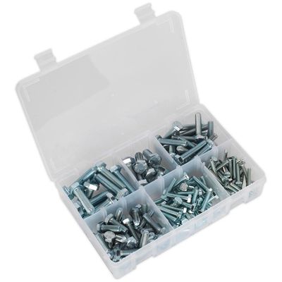 Sealey AB048SS Setscrew Assortment 150Pc Metric M5-M10 High Tensile