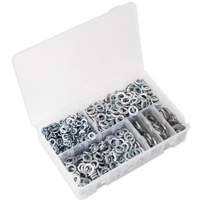 Sealey AB058SW Spring Washer Assortment 1010Pc Din 127B M6-M16 Metric Zinc