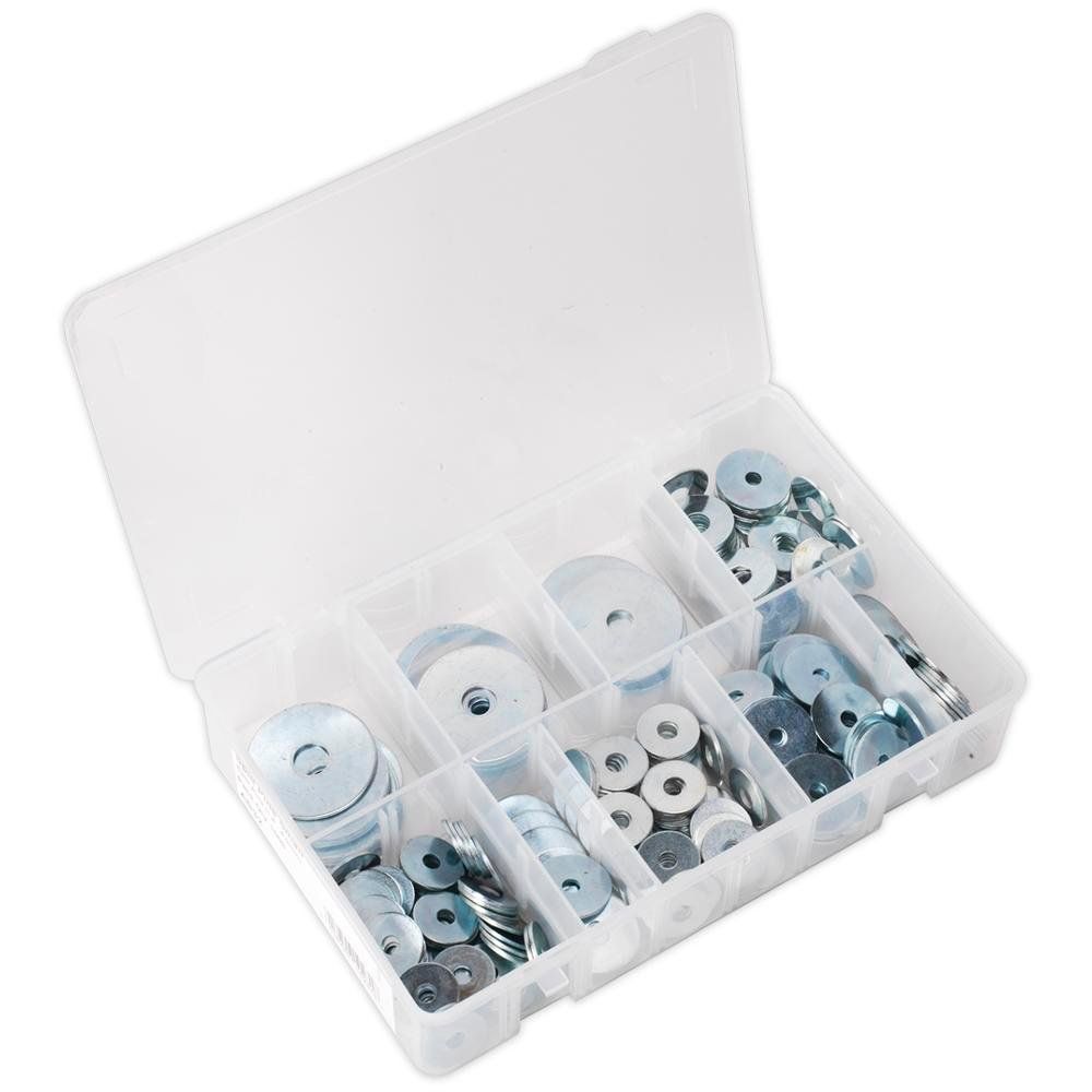 Sealey AB059RW Repair Washer Assortment 240Pc M5-M10 Metric Zinc Plated - Image 1