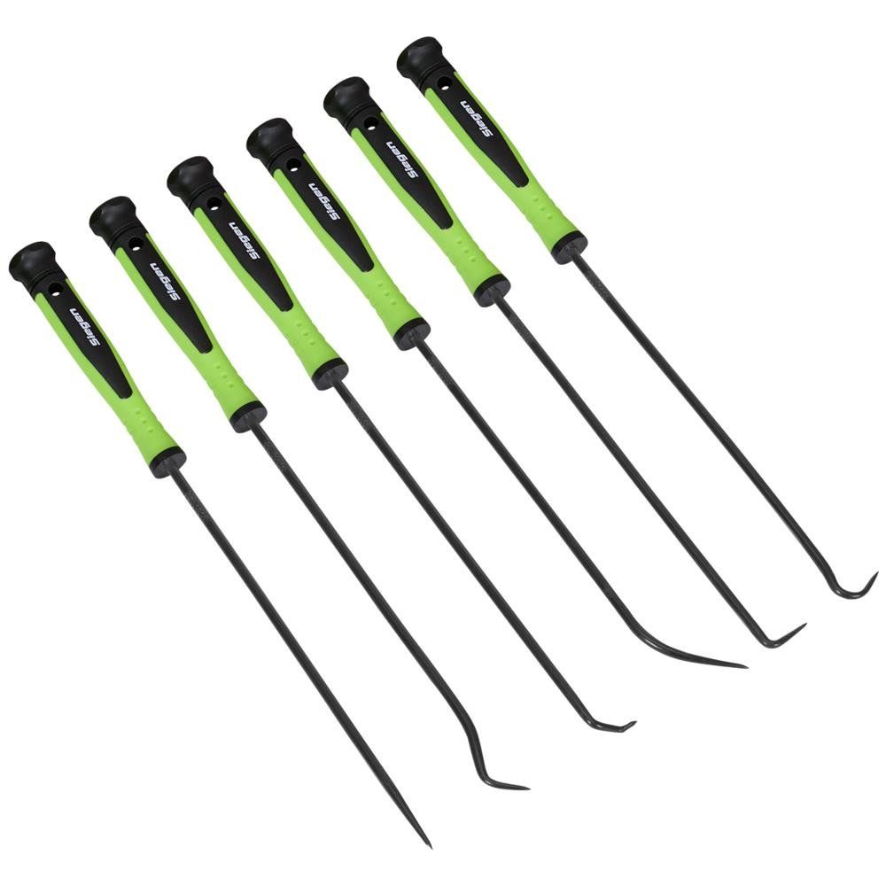 Siegen 6 Piece Long Reach Pick and Hook Set - Image 1