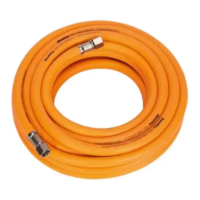 Sealey AHHC10 Air Hose 10M X Ø8Mm Hybrid High-Visibility With 1/4inBsp Unions - Thumbnail 2