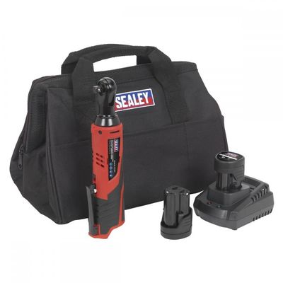 Sealey 12V Sv12 Series 3/8"sq Drive Ratchet Wrench Kit - 2 Batteries | Cp1202Kit | Euro Car Parts - Thumbnail 2