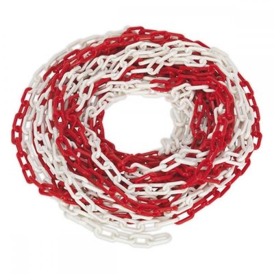 Sealey HSC25M Safety Chain Red and White 6mm 25m