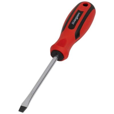 Siegen Flared Slotted Screwdriver 6mm 100mm