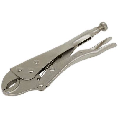 Siegen S0487 Locking Pliers With Curved Jaw 215Mm