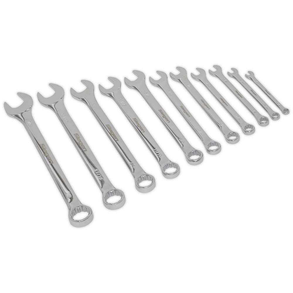 Siegen 11 Piece Combination Spanner Set Imperial - Image 1
