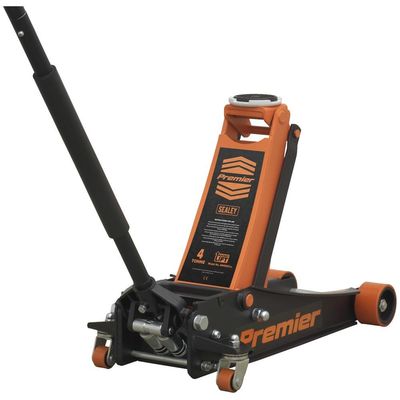 Sealey 4040AO Trolley Jack 4 Tonne Low Profile Rocket Lift Orange