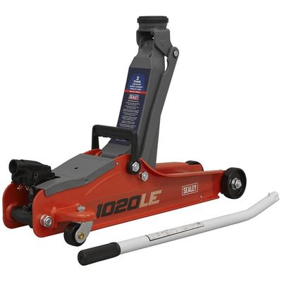 Sealey 1020LE Trolley Jack 2 Tonne Low Profile Short Chassis - Red