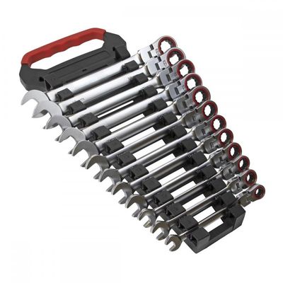 Sealey 12 Piece Flexi Head Ratchet Combination Spanner Set