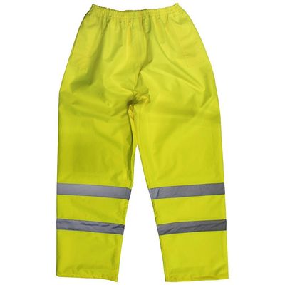 Sealey 807M Hi-Vis Yellow Waterproof Trousers - Medium