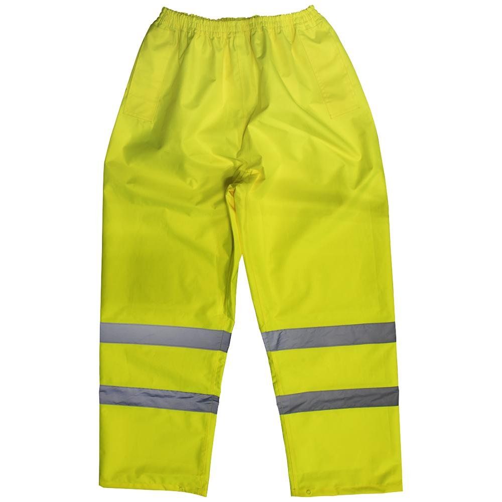 Sealey 807XXL Hi-Vis Yellow Waterproof Trousers - Xx-Large - Image 1