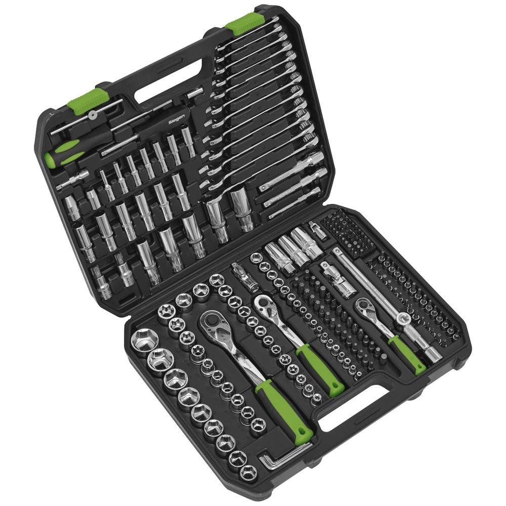 Siegen 219 Piece Combination Drive Socket Spanner and Screwdriver Set Combination - Image 1